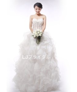 画像1: LJ高品質ウェディングドレスオーダー無料結婚舞台ステージ衣装 海外挙式 二次会など