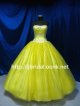  LJ高品質お色直しドレス黄色プリンセスお姫編みあげマタニティ 貸衣装より得！声楽舞台