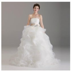 画像1:  LJオーダー無料♪ウェディングドレス7点高品質＆低価格実写結婚 	本格結婚式　ハワイお姫 挙式