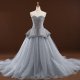ハンドメイドLJ高品質サイズオーダー無料オーダーメイド素敵ウェディングドレス結婚衣装ベアカット綺麗トレーンお色直カラードレス