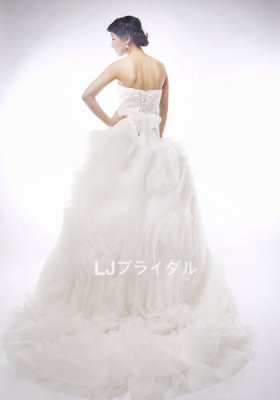 画像: LJ新作ウェディングドレス舞台立体裁断の高技術ステージ衣装結婚 海外挙式 結婚 プリンセスの宮殿