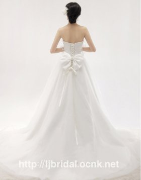 画像:  LJ定番人気ビスチェ高品質ウェディングドレス6点ビーズ海外挙式 海外結婚 衣装