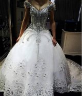 画像: LJオーダー無料100万円以上の価値ウェディングドレス シンデレラ 一生一度の最高の輝き 来場客魅了の花嫁さん