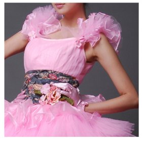 画像: LJ仕立て屋★オーダーメイド★可愛いピンクドレス二次会パーティー大きいボリューム お姫