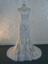 画像:  LJマーメイド高品質ウェディングドレス6点セット2カラー結婚式 	挙式 海外旅行 オードリー・ヘプバーン