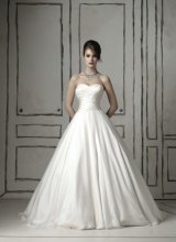 画像: LJ美しいウェディングドレス7点オーガンジー綺麗海外結婚挙式 タックフロア プリンセス ダブルリボン