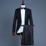 画像: jnw004a新品 メンズ 紳士 礼服 声楽 セットアップ 上下２点 スーツセット?上着ズボンセット ボルドー ブラック（黒）M L XL 2XL 3XL