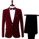 画像: jnw013新品 メンズ 紳士 礼服 声楽 セットアップ 上下２点 スーツセット?上着ズボンセット ボルドー  レッド（赤）S M L XL 2XL 
