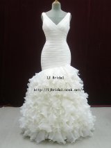 画像: LJ高品質ウェディングドレス6点マーメイド 結婚式 海外挙式 素敵 サイズオーダー無料