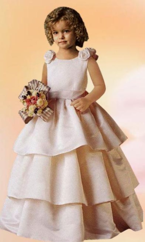 画像1: LJ Littleプリンセス★薔薇 可愛い♪フリルライン♪子供ドレス♪オーダー無料
