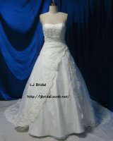 画像: LJ高品質ウェディングドレス7点 トレーン 編み上げオーダー無料 挙式　結婚式　海外