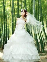 画像: LJオーダー無料マタニティ結婚ウェディングドレス挙式バイオリン