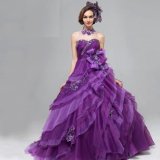 画像: LJ#濃い紫#カラードレス#結婚式#ハワイ#二次会#オーダー#発表会#本格結婚式ドレス